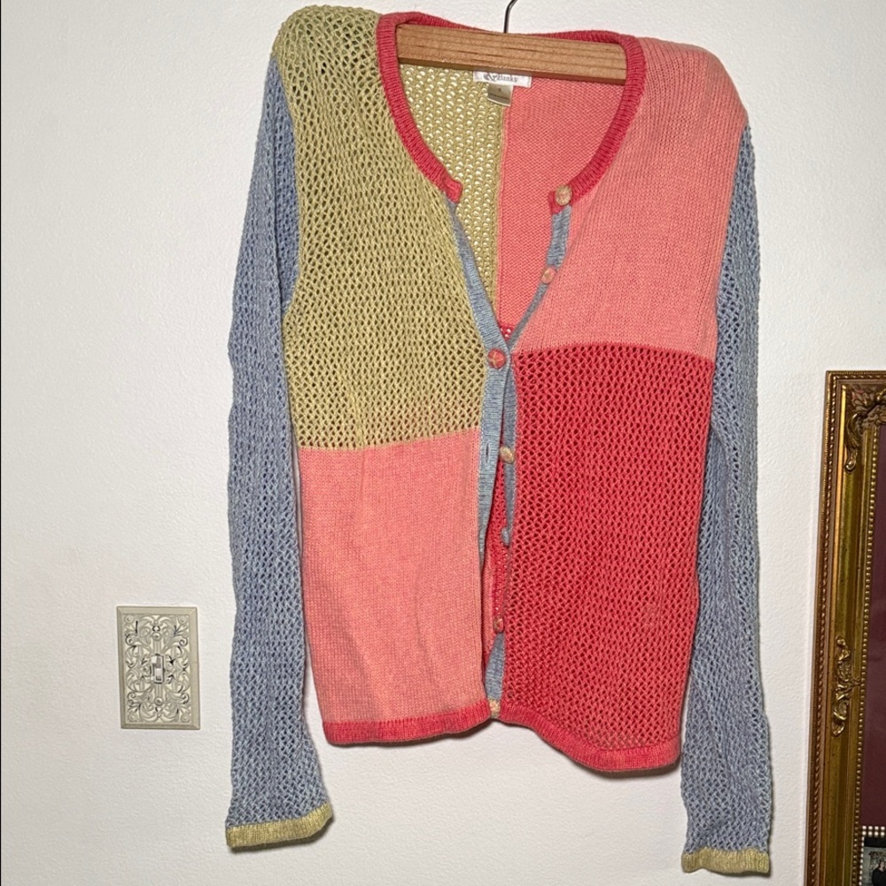 Christopher & Banks Multicolor Knit Cardigan